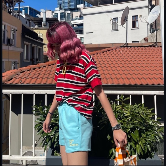 New End of March Baskin Cozy Minty Shorts - Picture 2 of 7